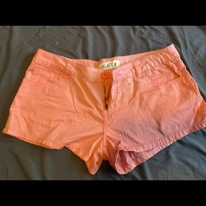 Pink/peach shorts